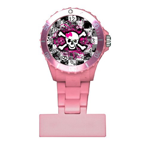 Splatter Girly Skull Plastic Nurses Watch from ArtsNow.com Front