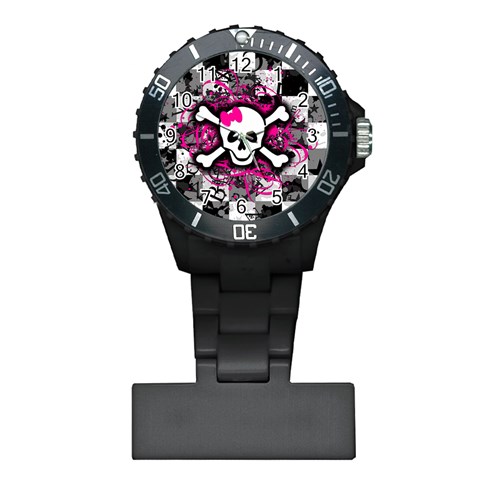 Splatter Girly Skull Plastic Nurses Watch from ArtsNow.com Front