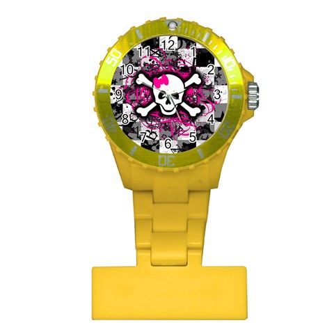 Splatter Girly Skull Plastic Nurses Watch from ArtsNow.com Front