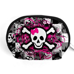 Splatter Girly Skull Accessory Pouch (Medium) from ArtsNow.com Front