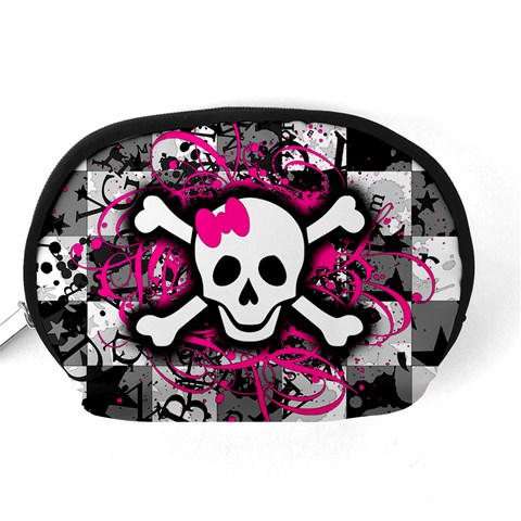 Splatter Girly Skull Accessory Pouch (Medium) from ArtsNow.com Back