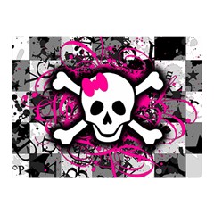 Splatter Girly Skull Double Sided Flano Blanket (Mini) from ArtsNow.com 35 x27  Blanket Front