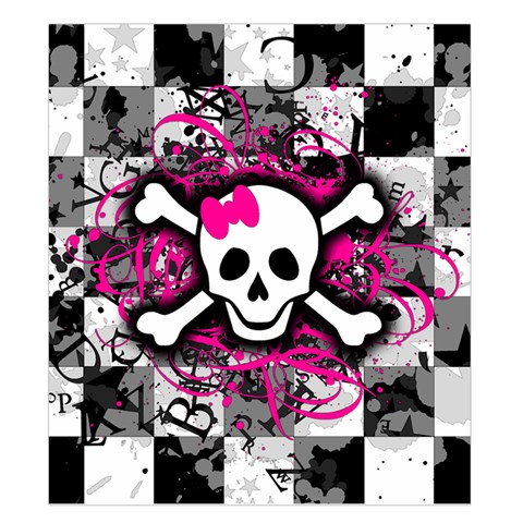 Splatter Girly Skull Duvet Cover Double Side (King Size) from ArtsNow.com Back