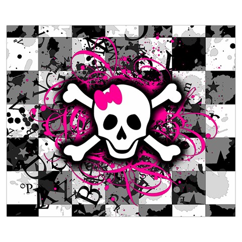 Splatter Girly Skull Medium Tote Bag from ArtsNow.com Back