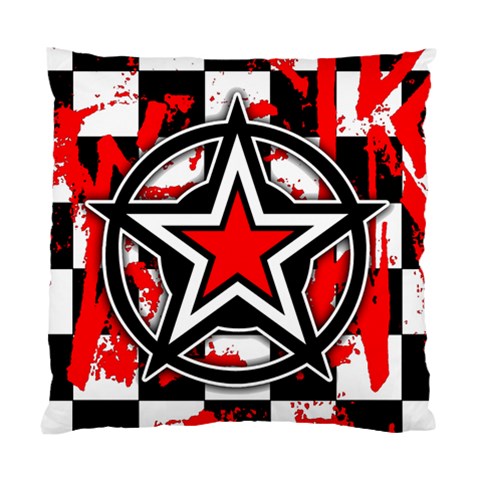 Star Checkerboard Splatter Standard Cushion Case (Two Sides) from ArtsNow.com Back