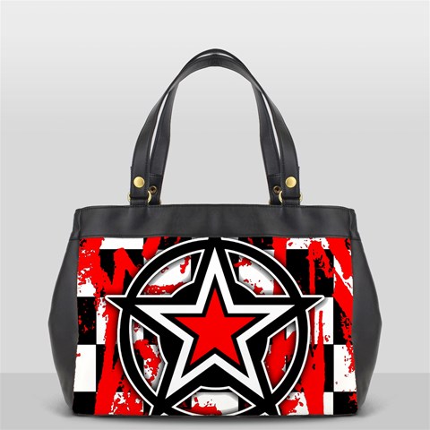 Star Checkerboard Splatter Oversize Office Handbag from ArtsNow.com Front