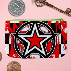 Star Checkerboard Splatter Large Coin Purse from ArtsNow.com Back