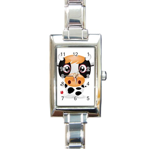 09year_002 Rectangular Italian Charm Watch from ArtsNow.com Front