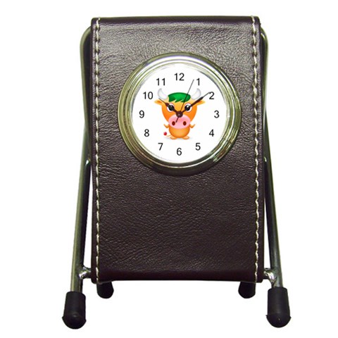 09year_003 Pen Holder Desk Clock from ArtsNow.com Front