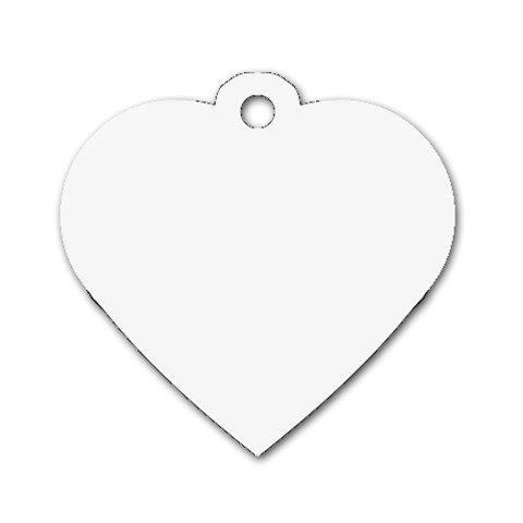 09year_003 Dog Tag Heart (Two Sides) from ArtsNow.com Back