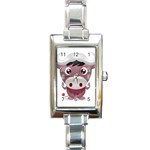 09year_001 Rectangular Italian Charm Watch