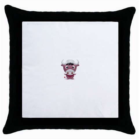 09year_001 Throw Pillow Case (Black) from ArtsNow.com Front