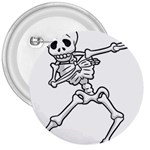 Halloween Dabbing Skeleton 3  Button