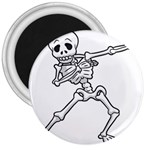 Halloween Dabbing Skeleton 3  Magnet