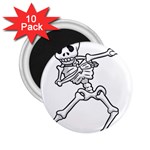 Halloween Dabbing Skeleton 2.25  Magnet (10 pack)