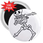 Halloween Dabbing Skeleton 3  Magnet (100 pack)