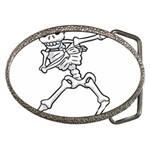 Halloween Dabbing Skeleton Belt Buckle