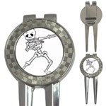 Halloween Dabbing Skeleton 3-in-1 Golf Divot