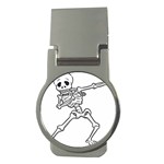 Halloween Dabbing Skeleton Money Clip (Round)