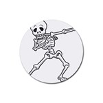 Halloween Dabbing Skeleton Rubber Coaster (Round)