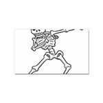 Halloween Dabbing Skeleton Sticker (Rectangular)