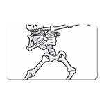 Halloween Dabbing Skeleton Magnet (Rectangular)