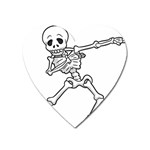 Halloween Dabbing Skeleton Magnet (Heart)