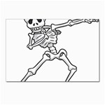 Halloween Dabbing Skeleton Postcard 4  x 6 