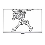 Halloween Dabbing Skeleton Business Card Holder