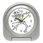 Halloween Dabbing Skeleton Travel Alarm Clock