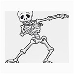 Halloween Dabbing Skeleton Small Glasses Cloth