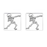 Halloween Dabbing Skeleton Cufflinks (Square)