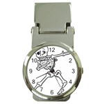 Halloween Dabbing Skeleton Money Clip Watch