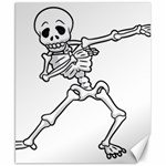 Halloween Dabbing Skeleton Canvas 8  x 10 