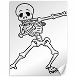 Halloween Dabbing Skeleton Canvas 12  x 16 