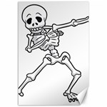 Halloween Dabbing Skeleton Canvas 12  x 18 