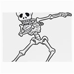 Halloween Dabbing Skeleton Large Glasses Cloth