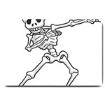 Halloween Dabbing Skeleton Large Doormat