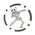 Halloween Dabbing Skeleton Poker Chip Card Guard