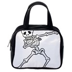 Halloween Dabbing Skeleton Classic Handbag (One Side)