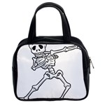 Halloween Dabbing Skeleton Classic Handbag (Two Sides)