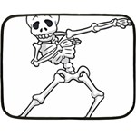 Halloween Dabbing Skeleton Fleece Blanket (Mini)