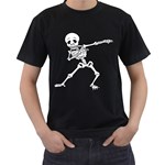 Halloween Dabbing Skeleton Men s T-Shirt (Black)