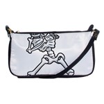 Halloween Dabbing Skeleton Shoulder Clutch Bag