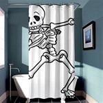 Halloween Dabbing Skeleton Shower Curtain 36  x 72  (Stall)