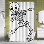 Halloween Dabbing Skeleton Shower Curtain 48  x 72  (Small)