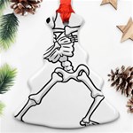 Halloween Dabbing Skeleton Ornament (Christmas Tree) 