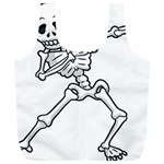 Halloween Dabbing Skeleton Full Print Recycle Bag (XL)