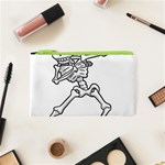 Halloween Dabbing Skeleton Cosmetic Bag (XS)