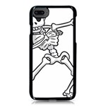 Halloween Dabbing Skeleton iPhone 8 Seamless Case (Black)